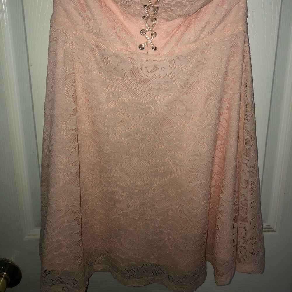 Brand new pink strapless mini dress